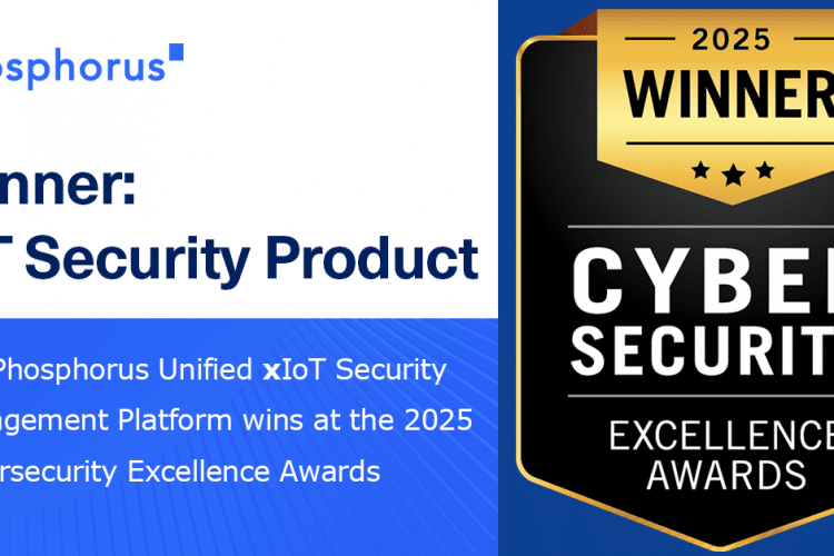 The Unified xIoT Security Management Platform from Phosphorus takes the win for IoT Security Product