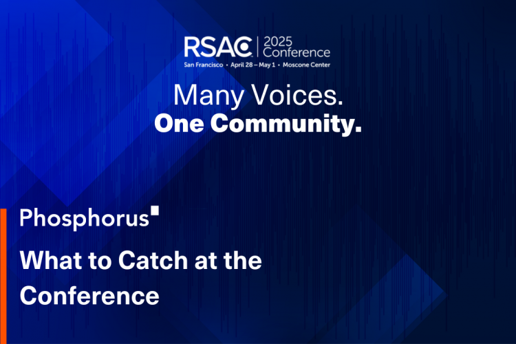 RSAC slogan over the Phosphorus event background. A blog headline.