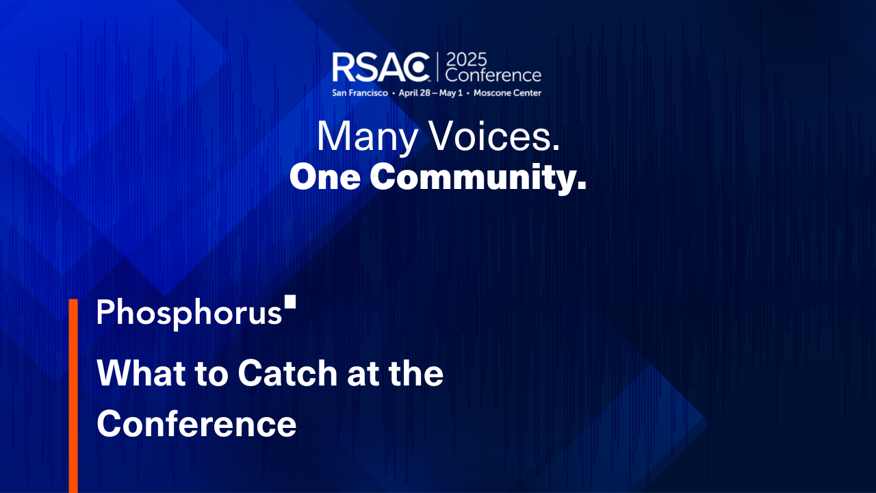 RSAC slogan over the Phosphorus event background. A blog headline.